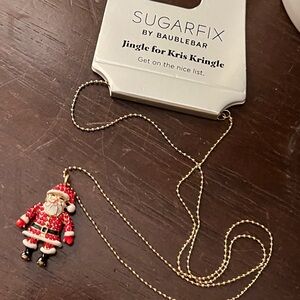 NWT Baublebar Santa long necklace